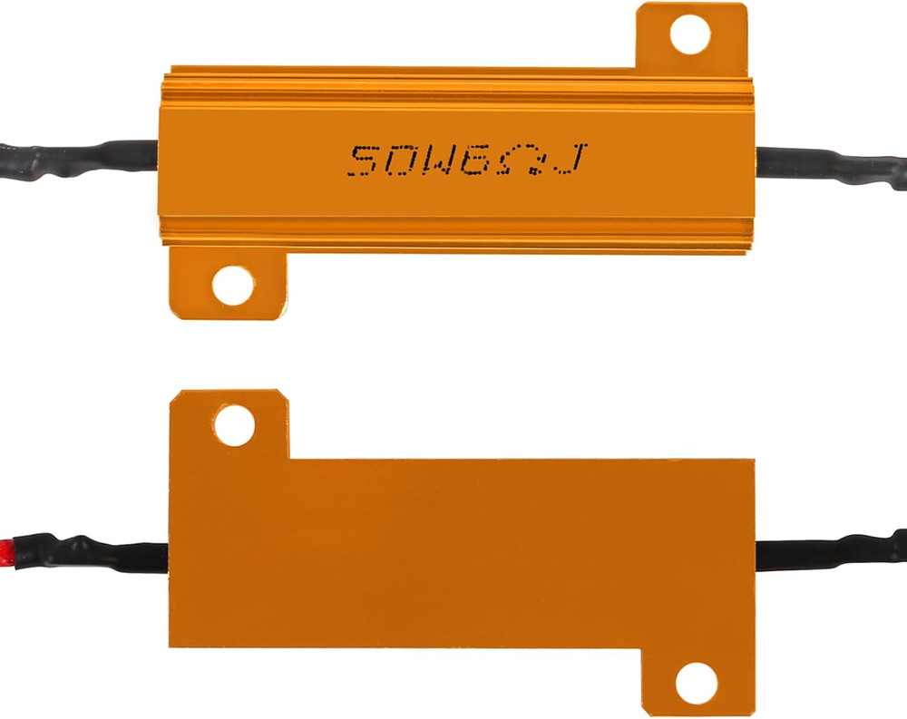 10 Pack 50W 6Ohm Load Resistor Turn Signal LED Resistor Kit Fix Fast Flash Blink
