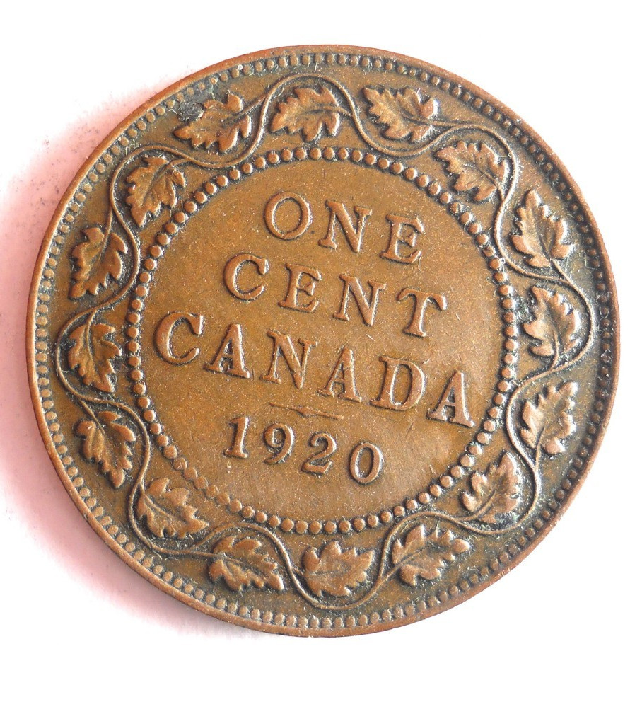 1920 CANADA CENT - Excellent Coin - FREE SHIP - Bin #739