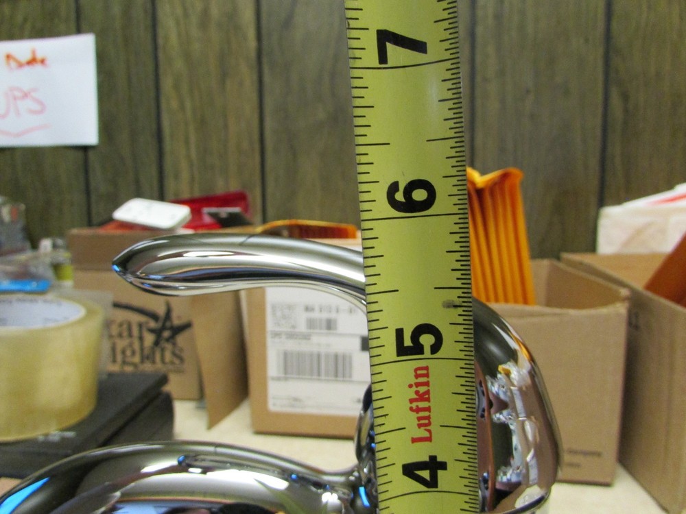 RV Single Lever Chrome Faucet Bathroom Sink Kitchen Bristol Utopia 4" valves