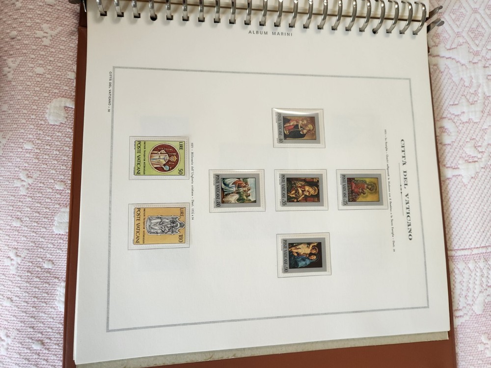 Italian Vatican Stamps 1950' 1960 Complete bound Book
