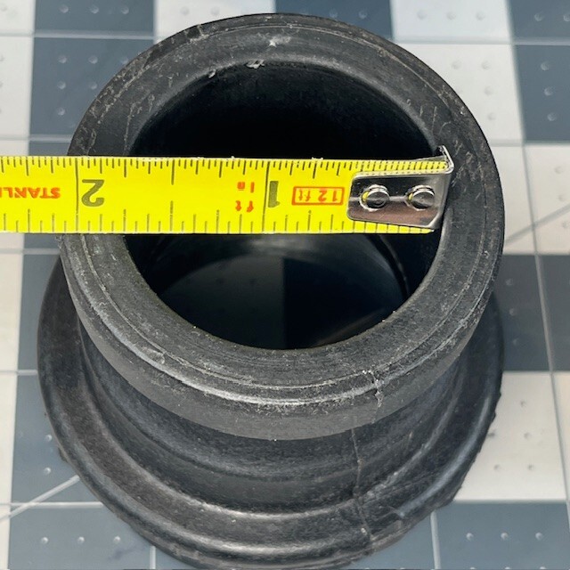 2" Cam Lock (A) x 4" Hose Barb (E) Polypropylene Fittings.