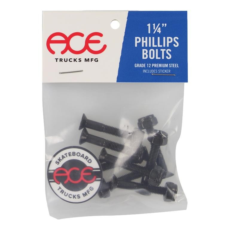 ACE 1 1/4" Phillips Skateboard Hardware Set