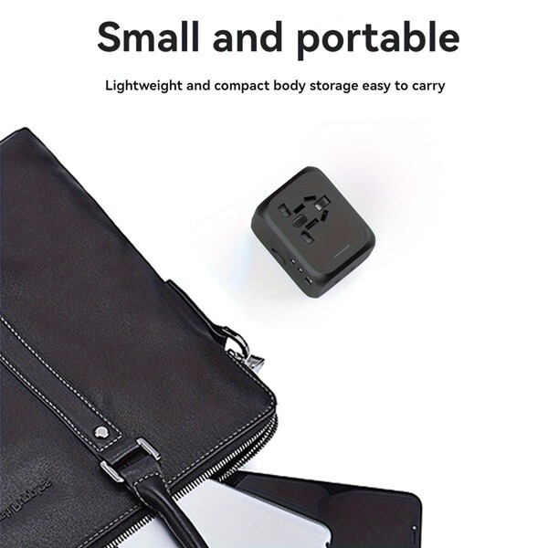Foldable European Travel Plug Adapter For 180+ Countries, Compact