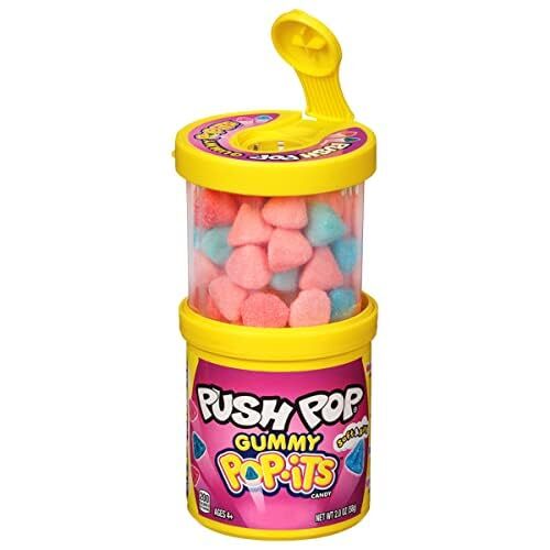 Push Pop Holiday Gummy Candy Assorted 8 Count Tray Fun Stocking Stuffers