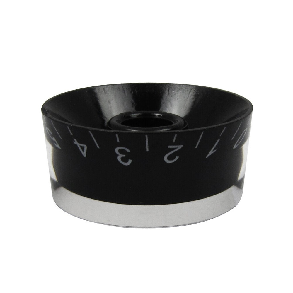 100PCS Volume Tone Control LP Guitar Speed Knobs Button Black & White Numbers