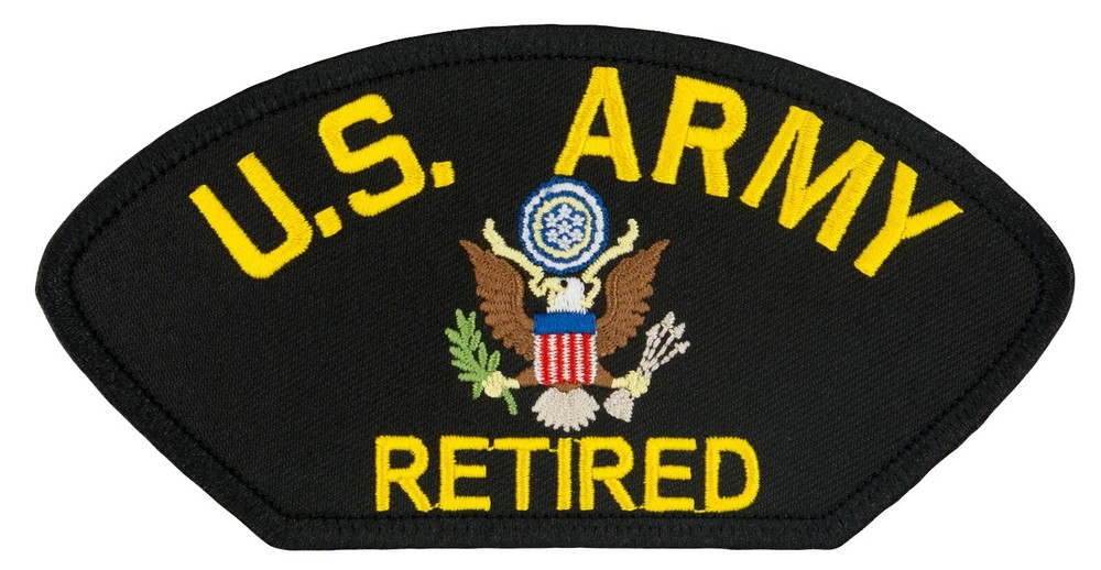 US Army - Retired - Iron-on Patch (0021P) FREE SHIP! 60138
