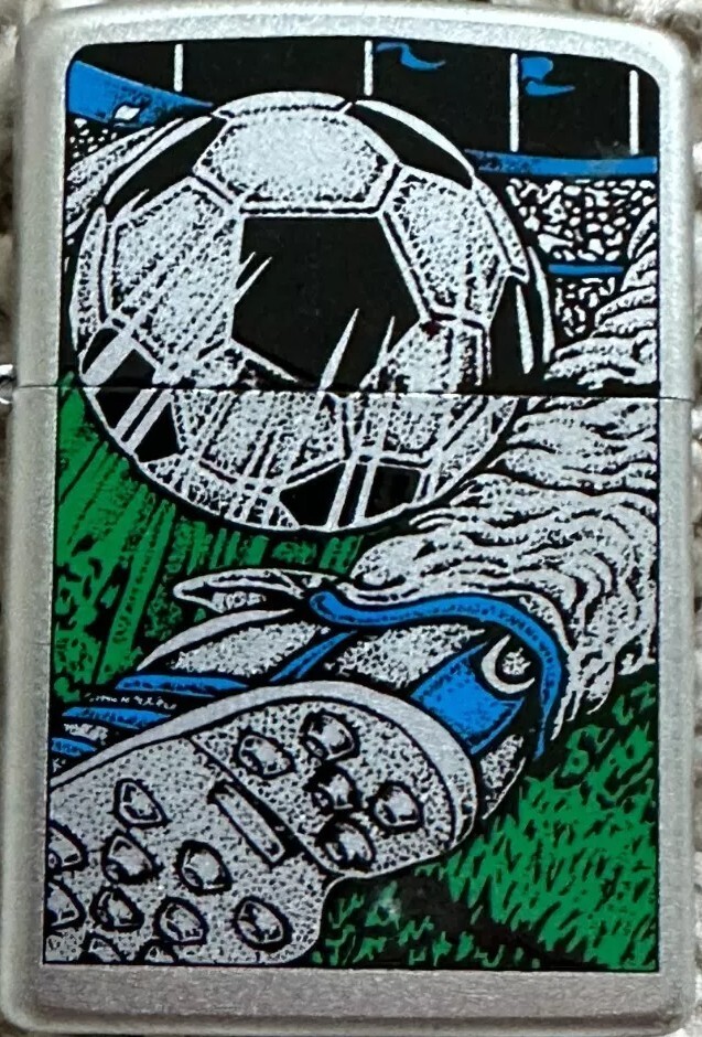 Rare 2007 Soccer Zippo Lighter