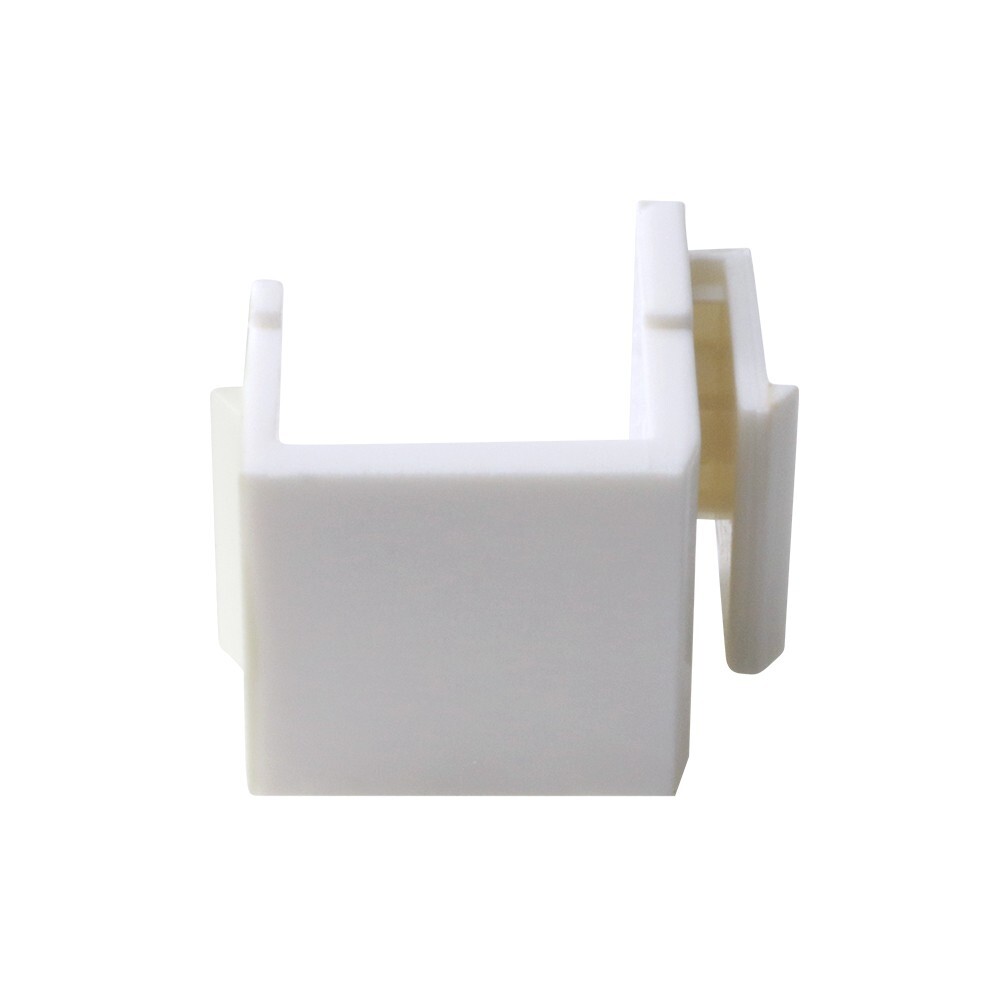 Construct Pro Blank Keystone Snap-in (10 Pack, White)