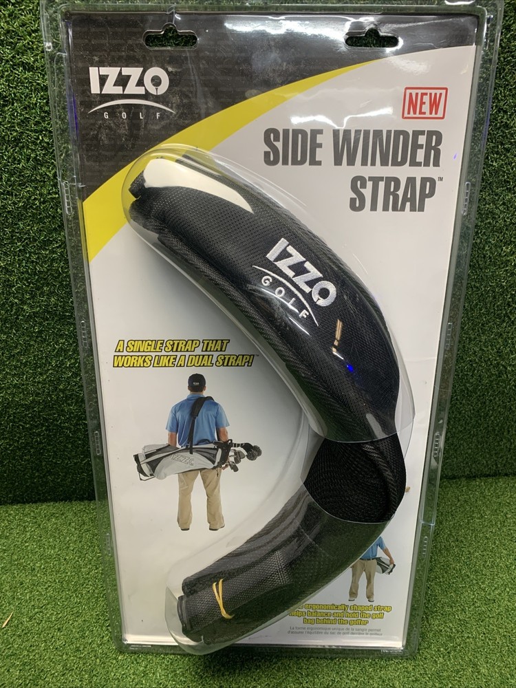 IZZO Golf Sidewinder Replacement Golf Bag Strap, Black