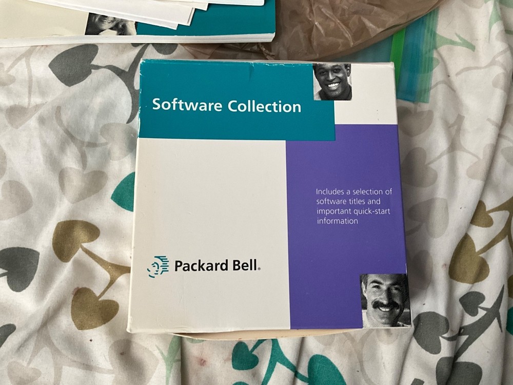 Vintage Packard Bell Software Bundle Windows 95 COA Manuals Boxed + Receipt