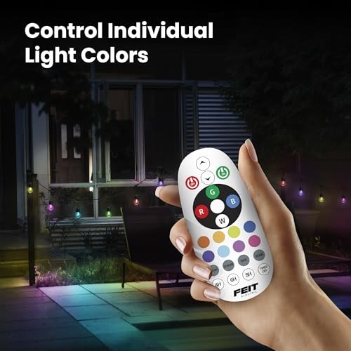 24ft LED String Light, Color Changing, 3000K Bright White, 15,000-Hour