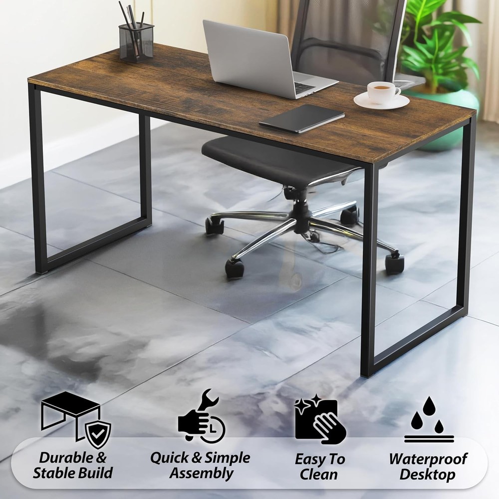 Mission 40-Inch Home Office Computer Desk Rustic Brown