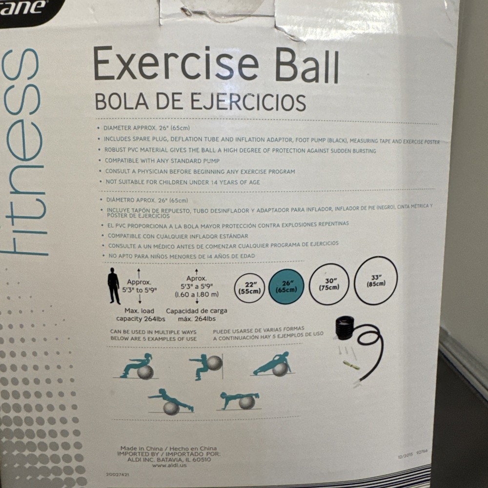 New Crane Exercise Ball 26” Green
