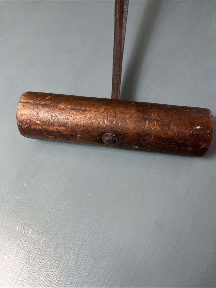 Vintage Wood and Iron 12” Hook