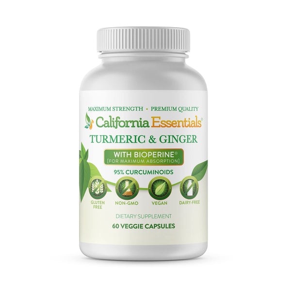 Turmeric Curcumin w/ Ginger & BioPerine | Joint & Immune Support | USA Capsules