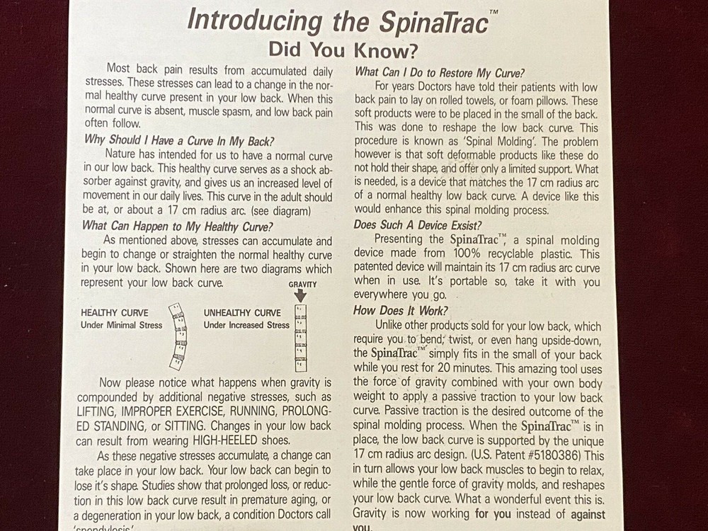SpinaTrack. A simple tool for a better back