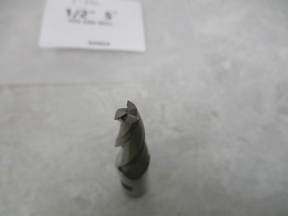 1/2" HSS END MILL, 5 DEGREE, V0375