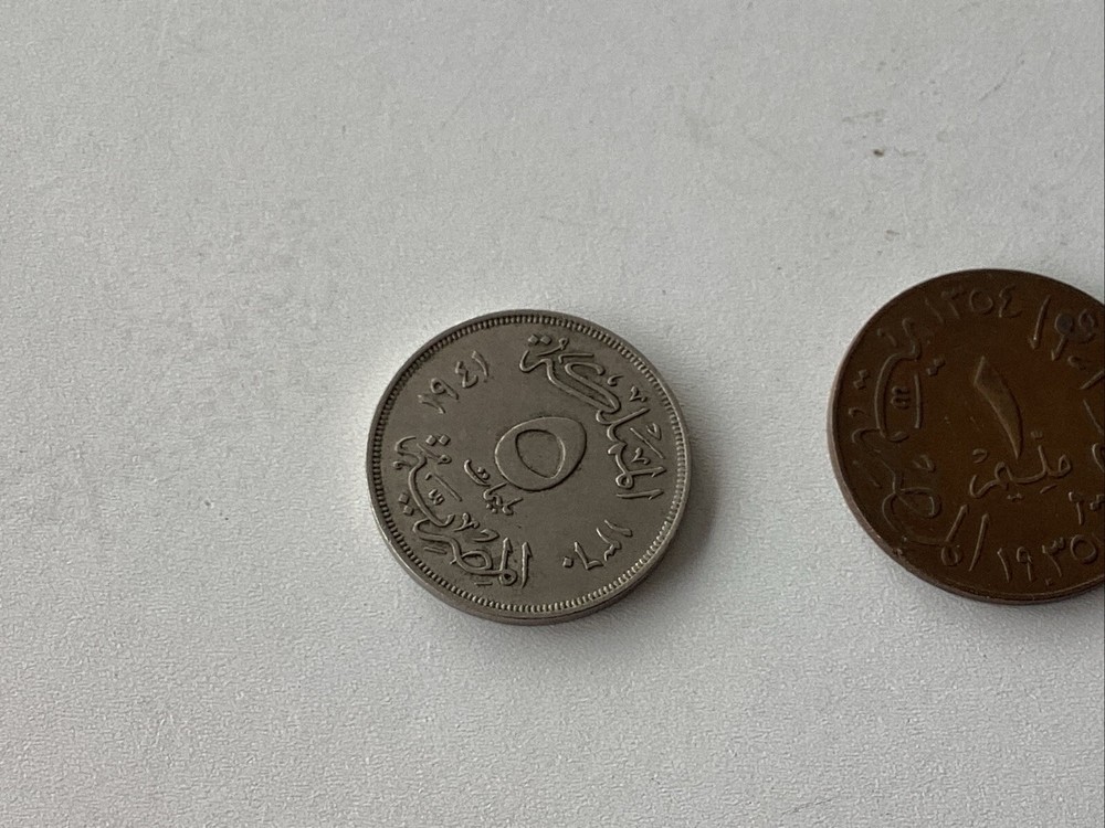 3 Early 20th Century Egypt Coins