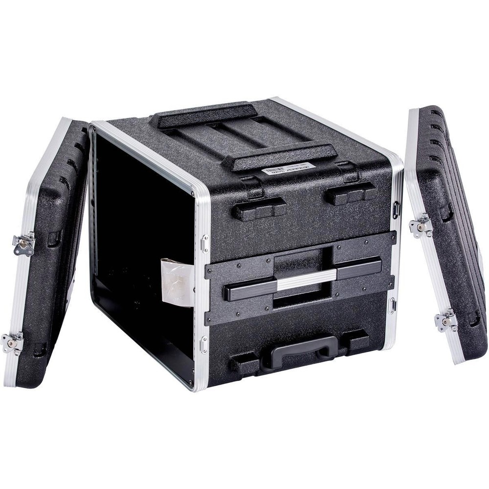 Deejay LED Fly Drive 8U Space ABS Molded Case for 19" Amplifier, Equalizer & DJ