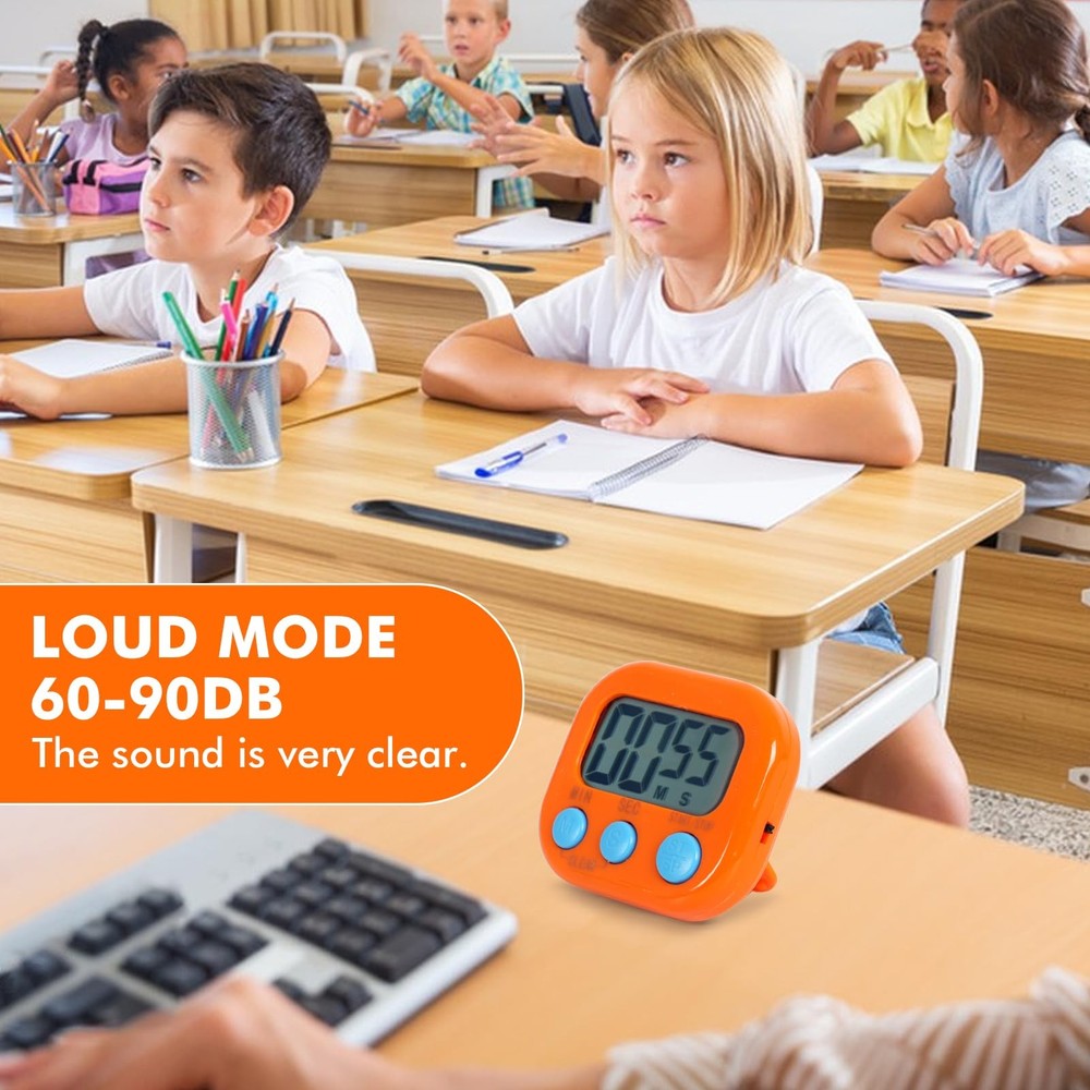 6 Pack Multi-Function Electronic Timer, Learning Management, Suitable for Kit...