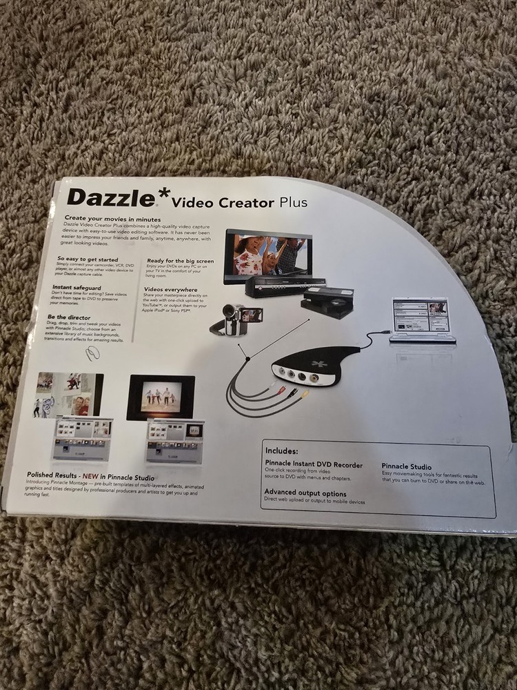 Dazzle Video Creator Plus Convert And Enhance - Does Not Include Software!