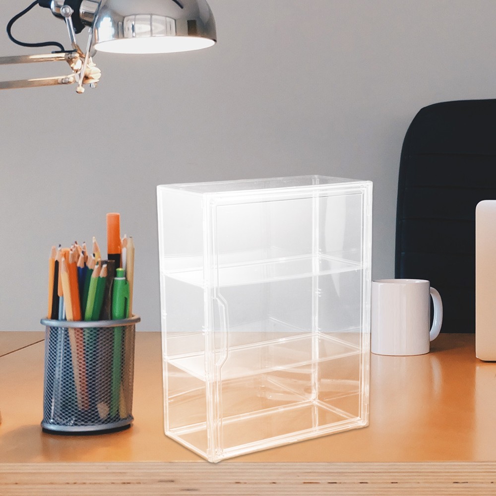 Magnetic Figure Display Cabinet Action Case Acrylic Storage Bins