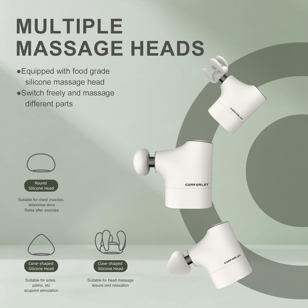 Comforlay Portable Percussion Massage Gun Deep Tissue Handheld