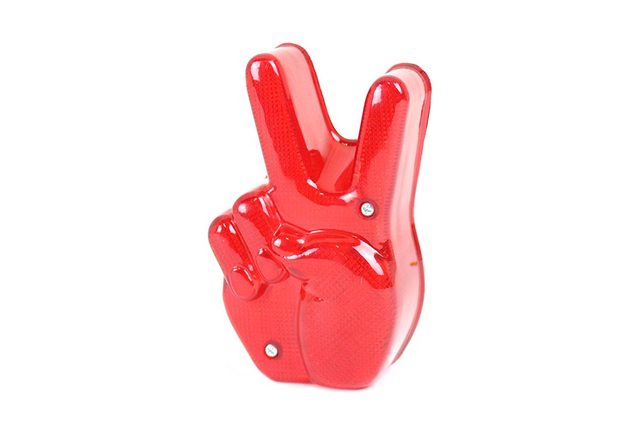 Peace Sign Tail Lamp LED fits Harley Davidson