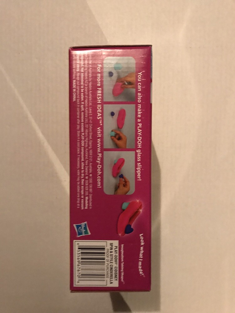 Play-doh Disney Princess Spin & Style Cinderella Includes Sparkle Compound - New