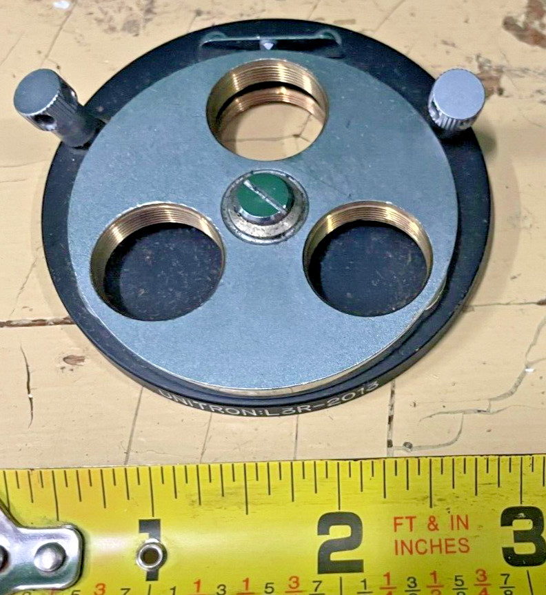 Unitron L3R-2013 Three Place Microscope Objective Turret/Nosepiece