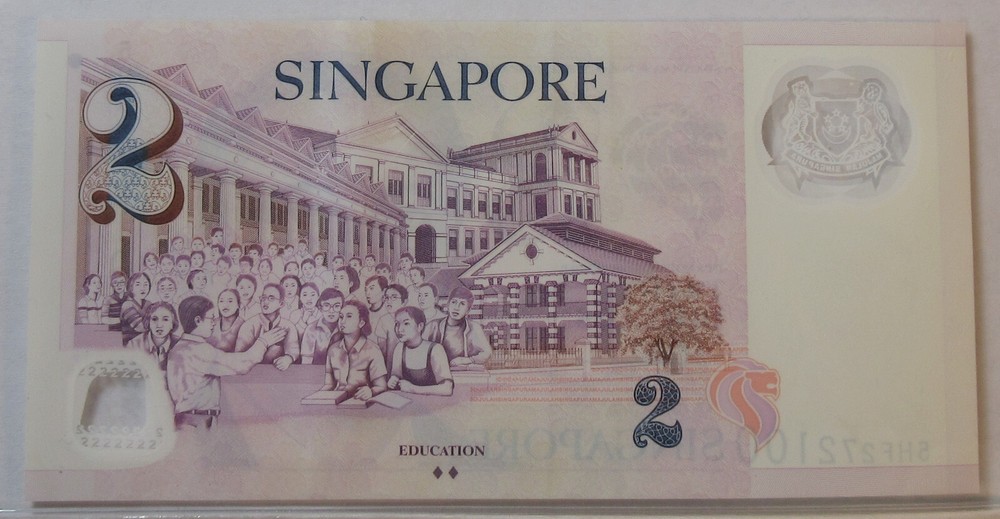 Singapore - 2 Two Dollars Bank Note (#52L)