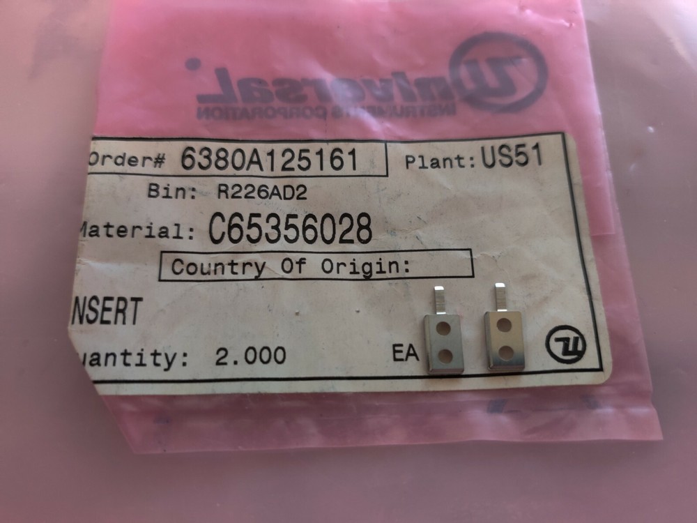 Universal Instruments Insert C65356028 Pack Of 2
