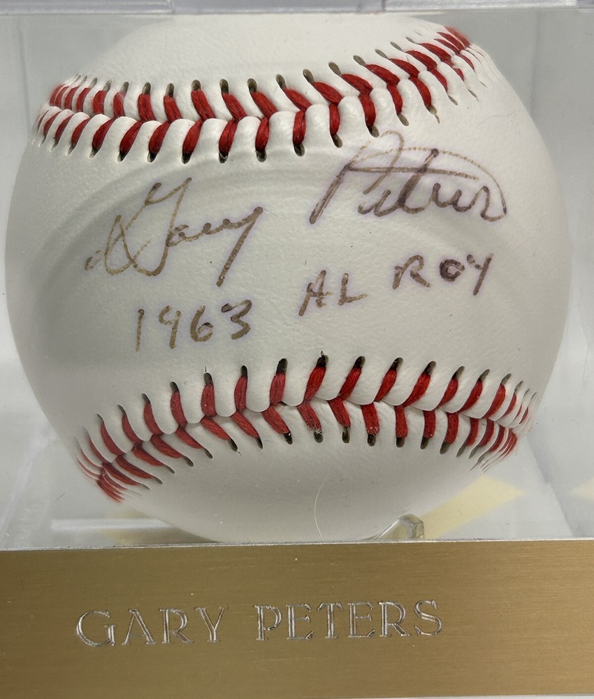 Gary Peters Pitcher Chicago White Sox Signed Baseball Official MLB