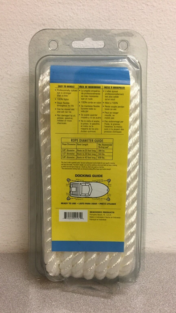 Seachoice 42561 White Nylon Line Dock