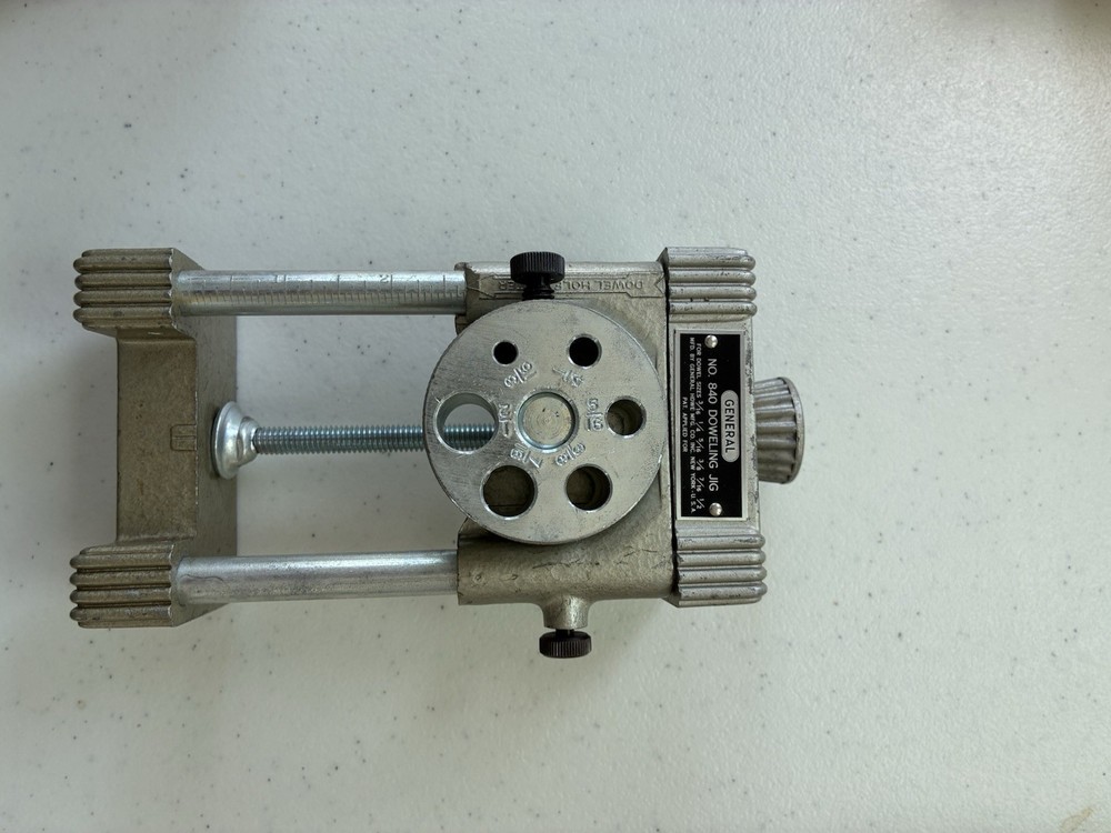 GENERAL DOWELING JIG NUMBER 840 WITH INSTRUCTION SHEET AND ORIGINAL PACKAGING