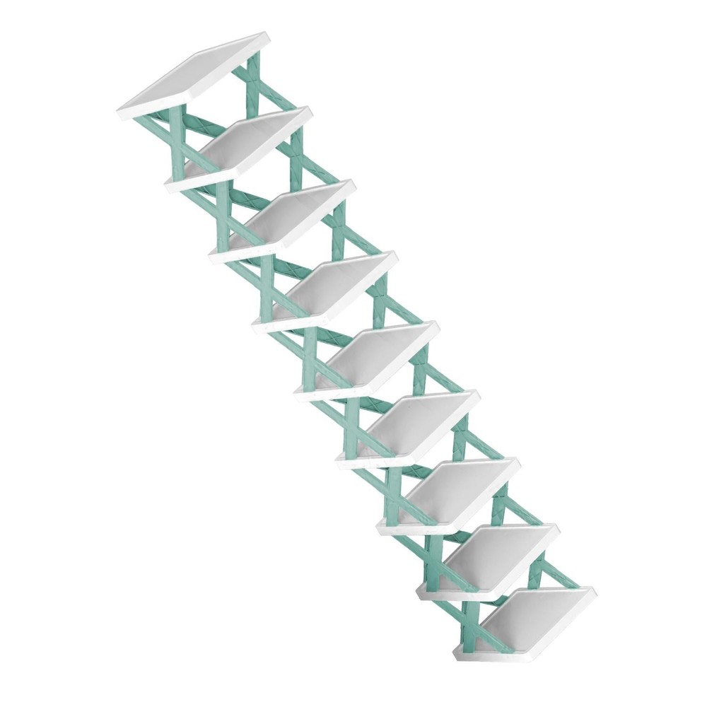 9Tier Narrow Entryway Shoe Rack Plastic Vertical Organizer Space Saving Free