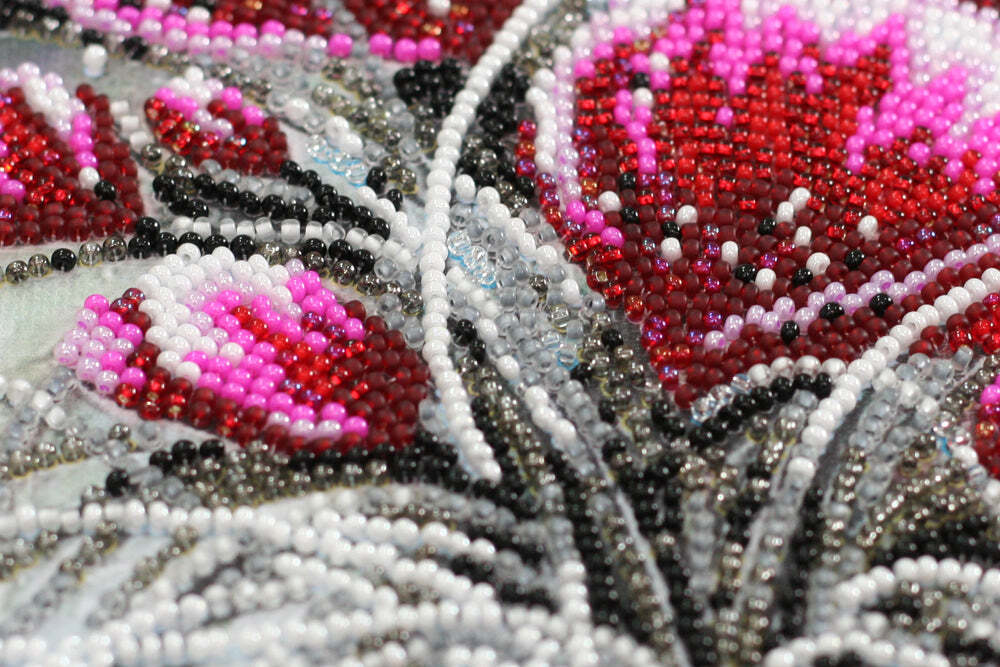 Abris Art Bead Embroidery Kit - Red emerald