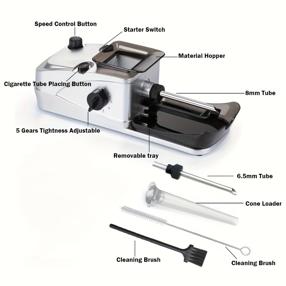 Cigarette Rolling Machine, Pre Roll Machine, Cones Rolling Machine,