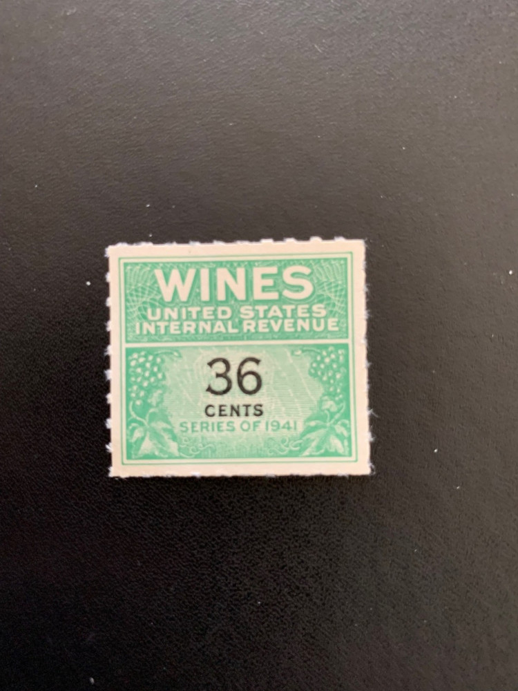 Scott # RE135 - Wines - Revenue - MNH