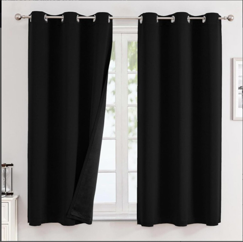 PR BLACKOUT CURTAINS-42X63-BLACK