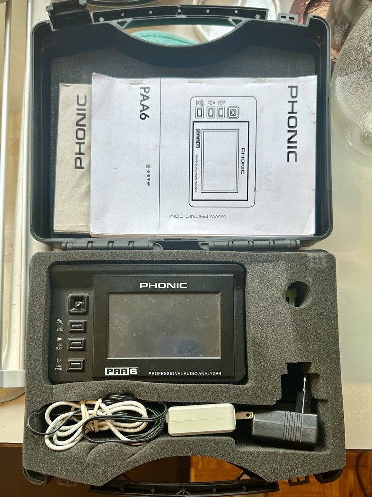 PHONIC PAA6 Dual-CH Audio Spectrum Analyzer Support Balanced XLR Input/Output