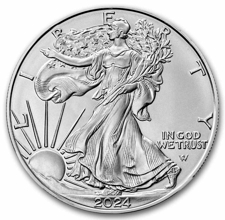 2024 1 oz Silver Eagle - w/Snap-Lock, Happy Birthday Design