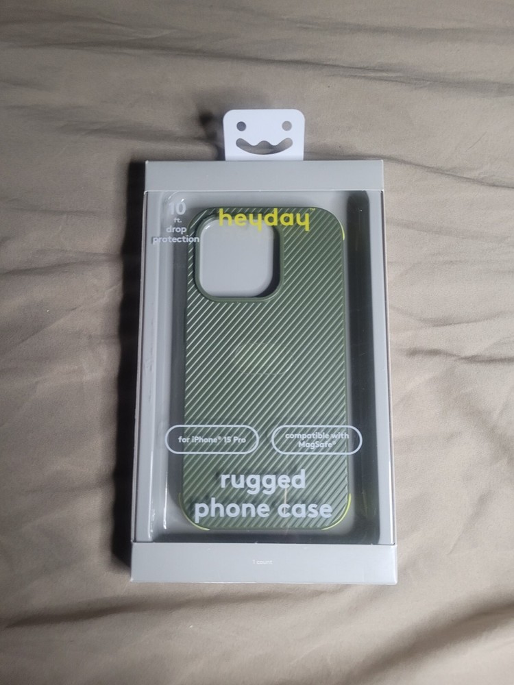 Heyday iPhone 15 Pro Rugged Case w MagSafe - Olive