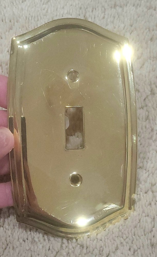 Vintage Brass Switch plate Cover