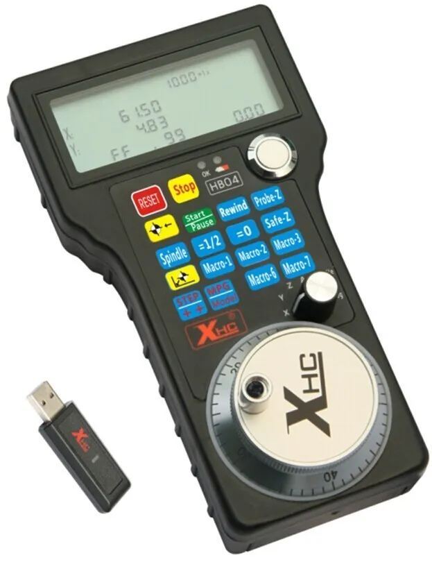 3 Axis 2.4G USB Mach3 100PPR MPG handle wheel CNC Wireless Remote Controller