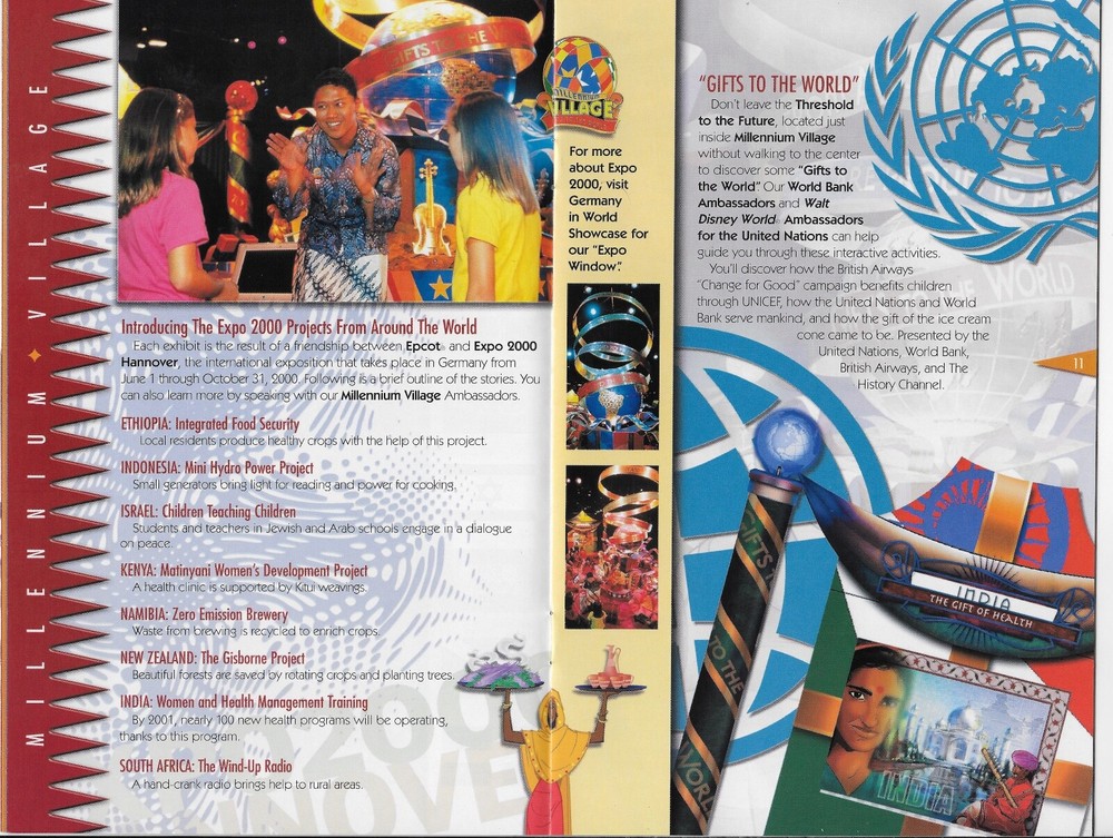 2000 EPCOT MILLENNIUM CELEBRATION COMMEMORATIVE 27 PAGE PROGRAM DISNEY WORLD
