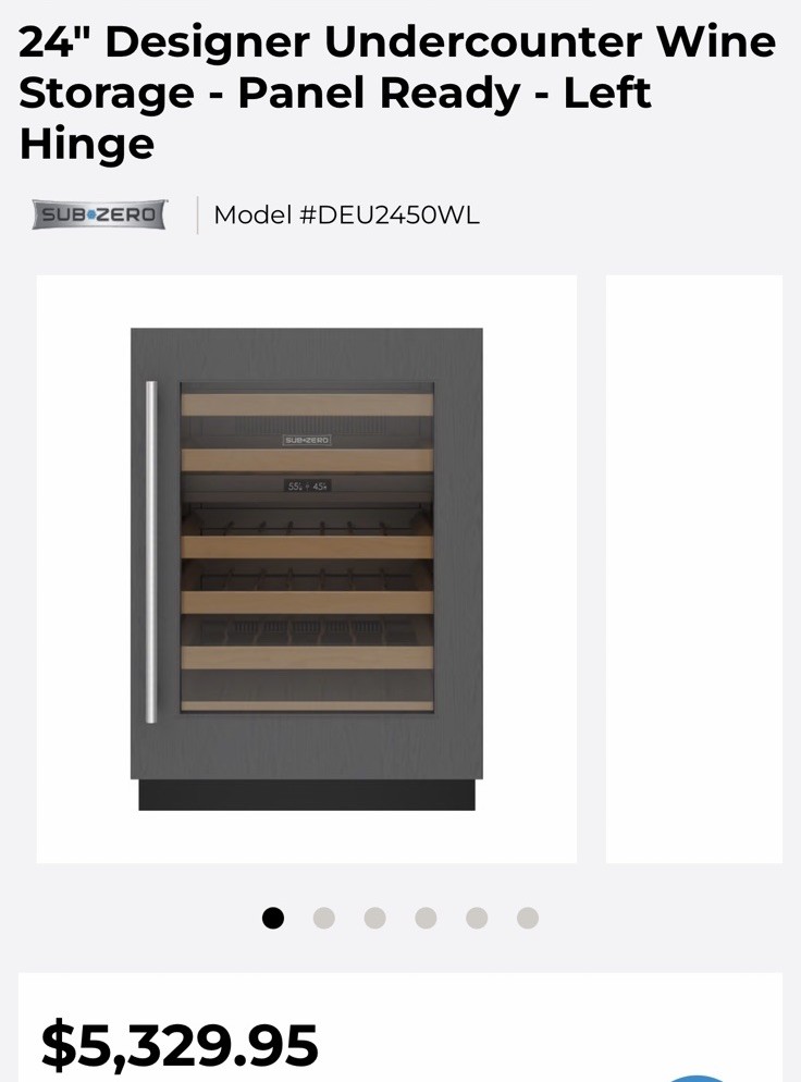 Subzero DEU2450W/L Wine Cooler