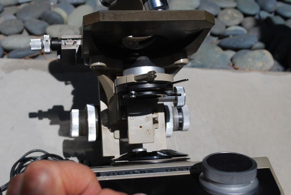 Vintage Vickers Instruments Binocular Microscope