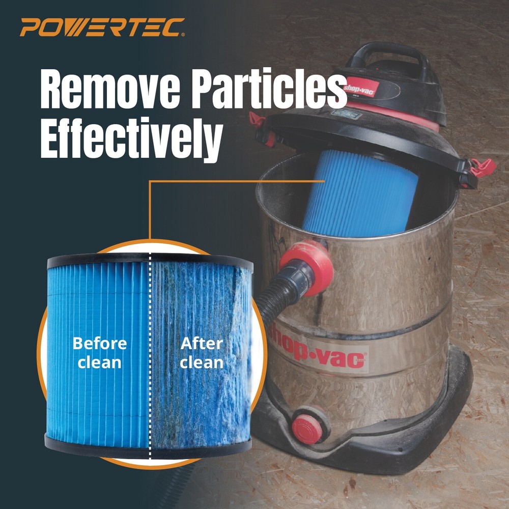 POWERTEC High Efficiency Filter Replacement for 90350/90304/90344 (75082)