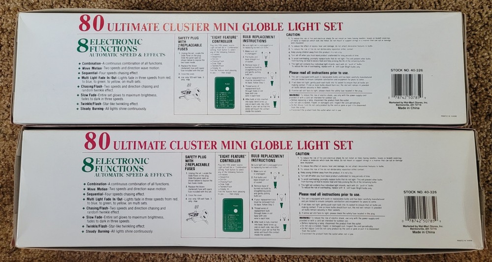 Ultimate Cluster 80 Mini Globe Light Set Clear 20 Feet Long Holiday Time Tested
